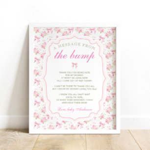 Eine Nachricht Von Der Bump Love Shack Babyparty Poster