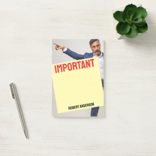 Eine Nachricht von Ihrem Chef Post-it Klebezettel