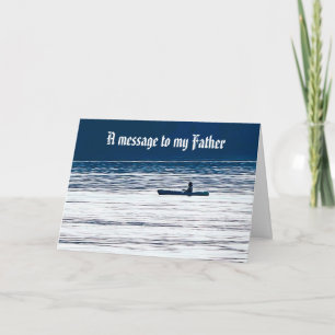 EINE NACHRICHT ZU MEINER VATER-Karte Karte