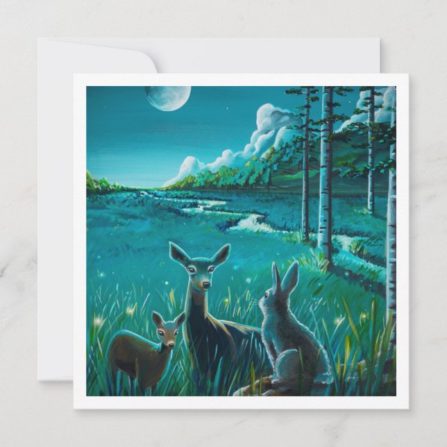 Eine Nacht auf der Wiese - Mini Print (Vorderseite)