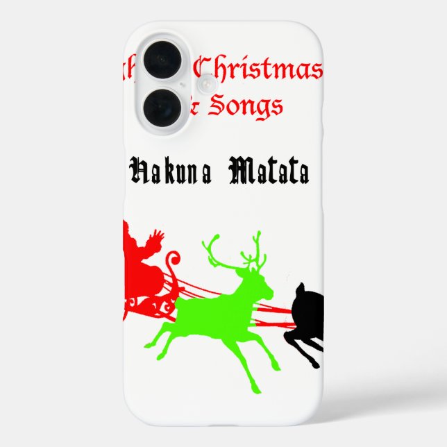 Eine Nacht der Weihnachtslieder und Songs Hakunama Case-Mate iPhone Hülle (Rückseite)