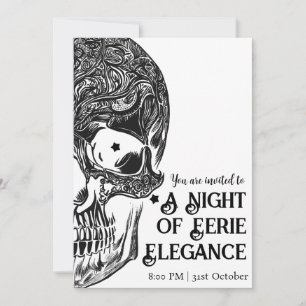 Eine Nacht des unheimlichen Luxus Halloween Einladung