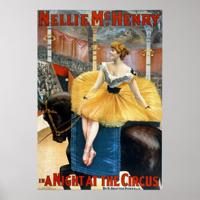 Eine Nacht im Circus Matte Print Poster (Vorne)