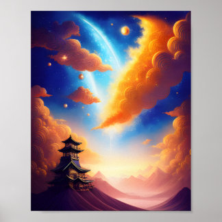 Eine Nacht im Sternenposter Poster