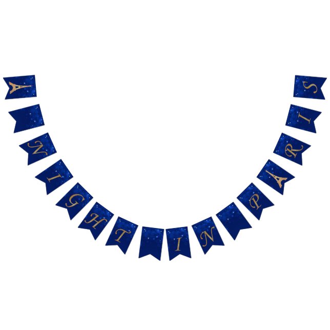 Eine Nacht in der Paris-Party-Flaggen-Fahne Wimpelkette (Alle)