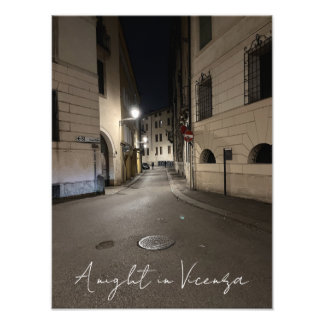 Eine Nacht in Vicenza Fotodruck
