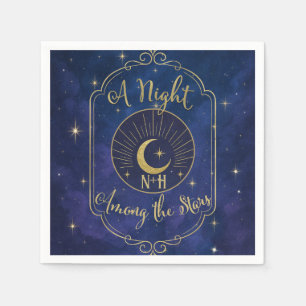 Eine Nacht unter den Sternen Himmels Hochzeit Serviette