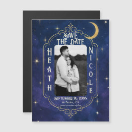 Eine Nacht unter den Sternen Save the Date Magnetkarte