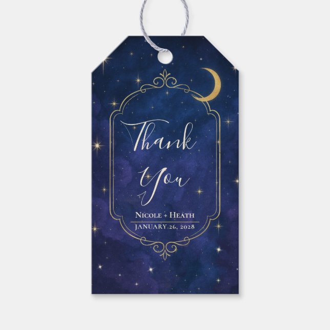 Eine Nacht zwischen den Sternen Himmelskies Hochze Geschenkanhänger (Vorderseite)