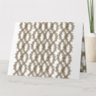 Eine nah-up-Ansicht eines knusprigen Drahtgitters Karte