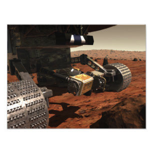 Eine Nahaufnahmeansicht des Armes auf Mars der Fotodruck