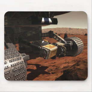 Eine Nahaufnahmeansicht des Armes auf Mars der Mousepad