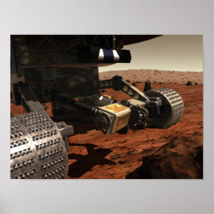 Eine nahe Sicht auf den Arm auf die Mars der NASA Poster