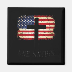 Eine Nation Amerikanische 4. Juli-Flagge USA Magnet