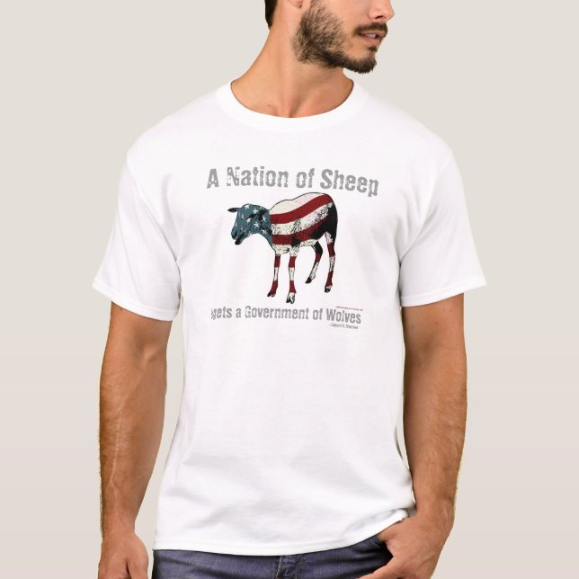 Eine Nation des Schaf-T - Shirt (Vorderseite)