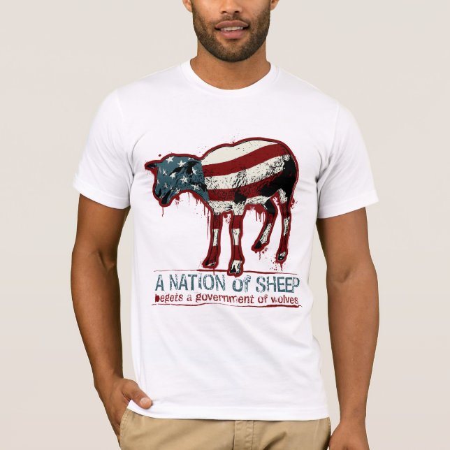 Eine Nation des Schaf-T - Shirt (Vorderseite)
