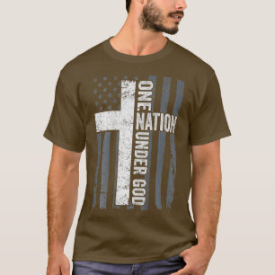 EINE NATION, DIE UNTER GOTTES Christliches Anbetun T-Shirt