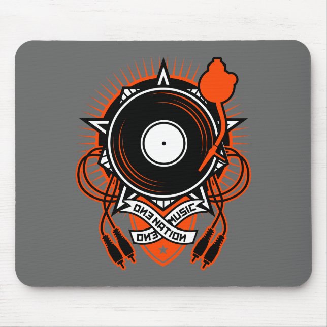 "Eine Nation, eine Musik-" Mausunterlage Mousepad (Vorne)