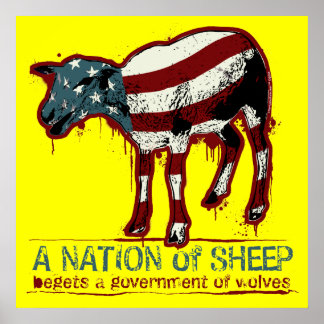 Eine Nation Schafposter Poster