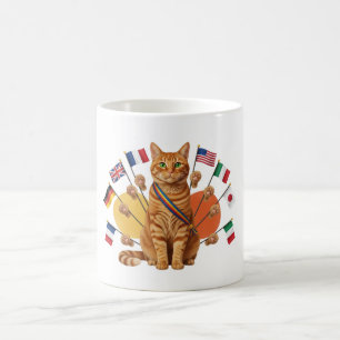 Eine Nation unter den Pfoten - Katze um die Tasse 