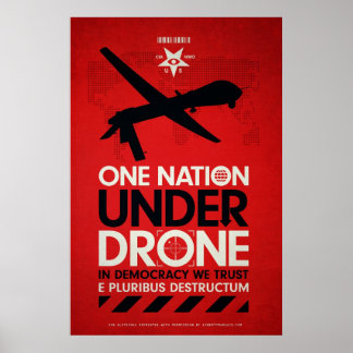 Eine Nation unter Dronen von Glitschka Poster