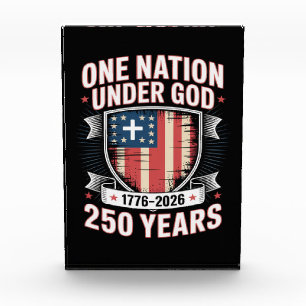 Eine Nation unter Gott 1776 2026 Fotoblock