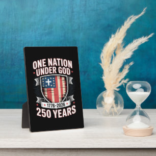Eine Nation unter Gott 1776 2026 Fotoplatte