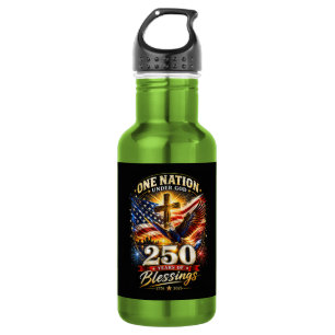 Eine Nation unter Gott 250 Jahre 250. Jubiläum Edelstahlflasche