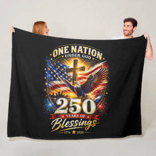 Eine Nation unter Gott 250 Jahre 250. Jubiläum Fleecedecke