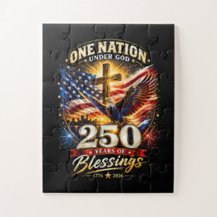Eine Nation unter Gott 250 Jahre 250. Jubiläum Puzzle