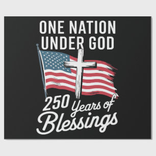 Eine Nation unter Gott 250 Jahre Geschenkpapier