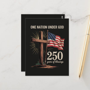 Eine Nation unter Gott 250 Jahre Postkarte