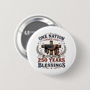 Eine Nation unter Gott 250 Jahre Segen Button