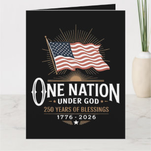 Eine Nation unter Gott 250 Jahre Segen Karte