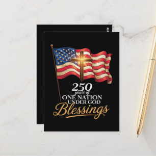 Eine Nation unter Gott 250 Jahre Segen Postkarte