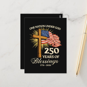 Eine Nation unter Gott 250 Jahre Segen Postkarte