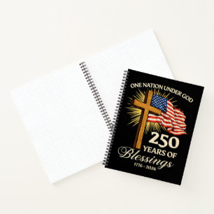 Eine Nation unter Gott 250 Jahre Segnungen Notizbuch