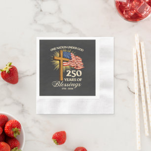 Eine Nation unter Gott 250 Jahre Segnungen Serviette