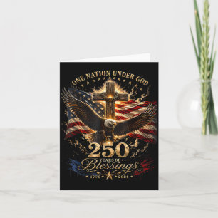 Eine Nation unter Gott Amerika 250-Jahr-Jubiläum Karte