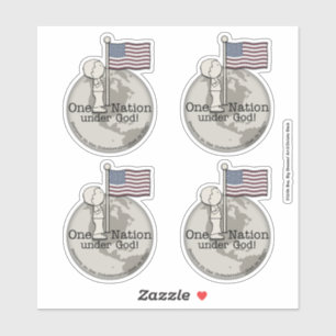 Eine Nation unter Gott Aufkleber