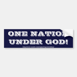 Eine Nation unter Gott Autoaufkleber