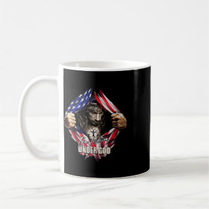 Eine Nation unter Gott Jesus Art uns Flagge Christ Kaffeetasse