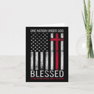 Eine Nation unter Gott Jesus segnete die amerikani Karte