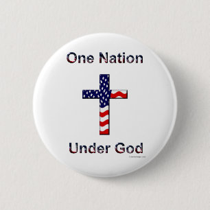 Eine Nation unter Gott-Knopf Button