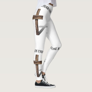 Eine Nation unter Gott mit Kreuz Leggings