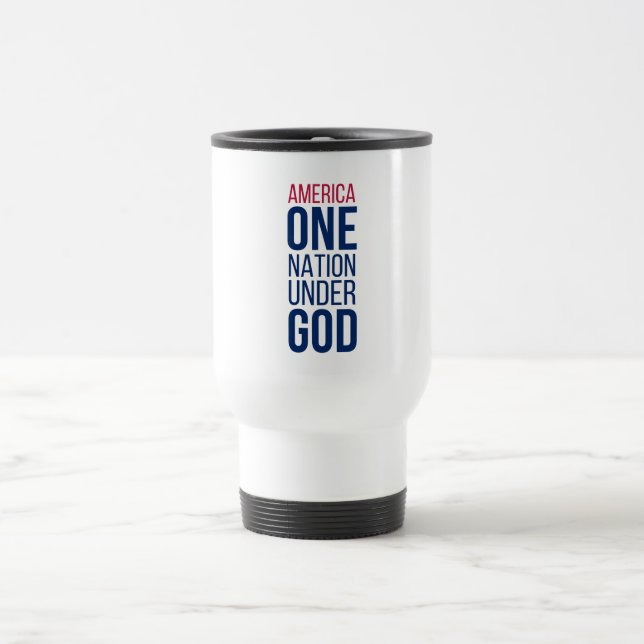 Eine Nation unter Gott Reisebecher (Mittel)