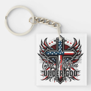 Eine Nation unter Gott Schlüsselanhänger