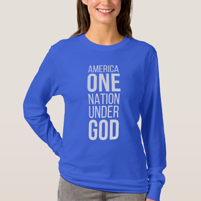 Eine Nation unter Gott T-Shirt (Vorderseite)
