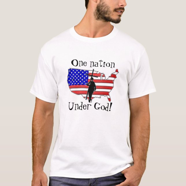 eine Nation unter Gott T-Shirt (Vorderseite)
