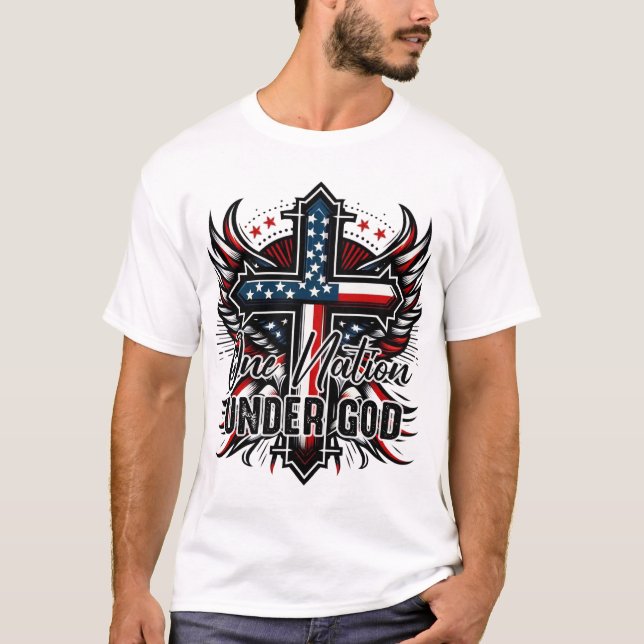 Eine Nation unter Gott T-Shirt (Vorderseite)